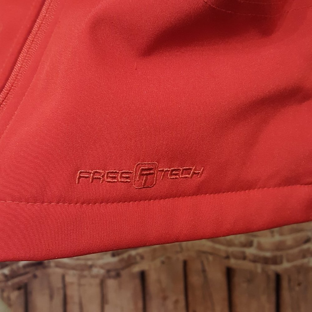 Free Tech Jacket Lined Hooded Red Size Medium 8-10 - Picture 6 of 13